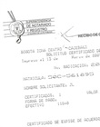 Recibo de caja de certificado de Tradición